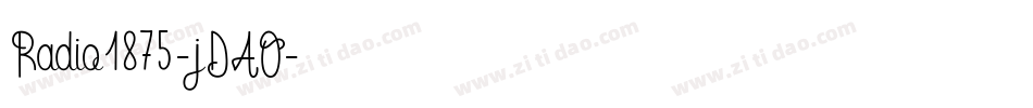 Radio1875-jDAO字体转换
