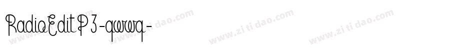 RadioEditP3-qwwq字体转换