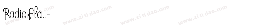 RadioFlat字体转换