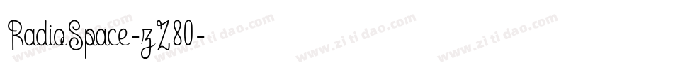 RadioSpace-zZ80字体转换