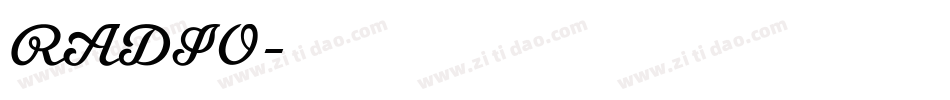 RADIO字体转换