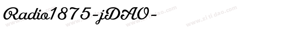 Radio1875-jDAO字体转换