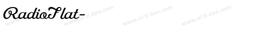 RadioFlat字体转换