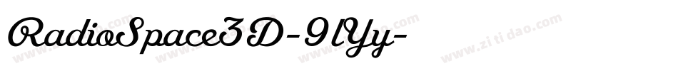 RadioSpace3D-9lYy字体转换