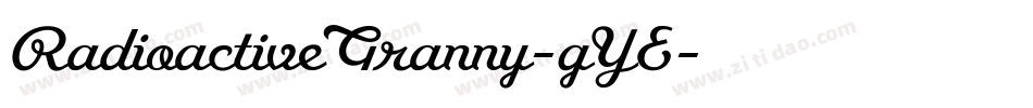RadioactiveGranny-gYE字体转换