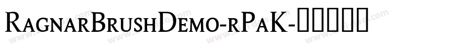 RagnarBrushDemo-rPaK字体转换