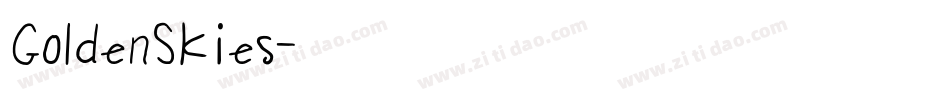 GoldenSkies字体转换