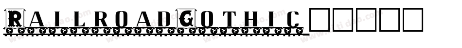 RailroadGothic字体转换