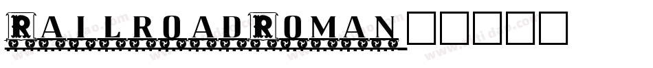RailroadRoman字体转换