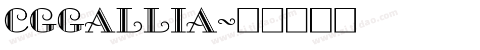 CgGallia字体转换