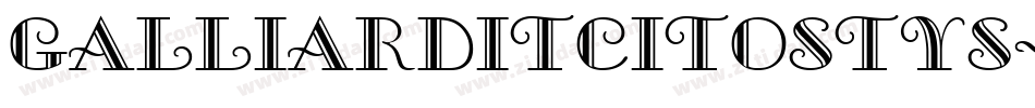 GalliardITCItOStyS字体转换