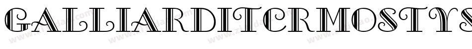 GalliardITCRmOStyS字体转换