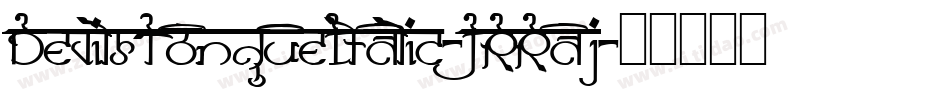 DevilsTongueItalic-JRRaj字体转换
