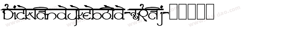 Dickvandykebold-xRaj字体转换