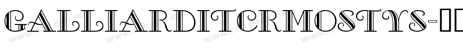 GalliardITCRmOStyS字体转换