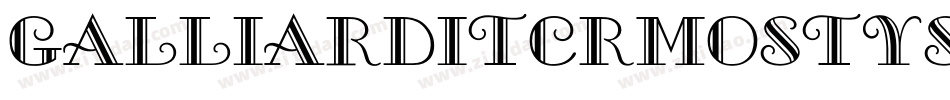 GalliardITCRmOStyS字体转换