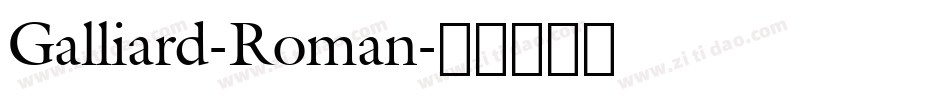 Galliard-Roman字体转换