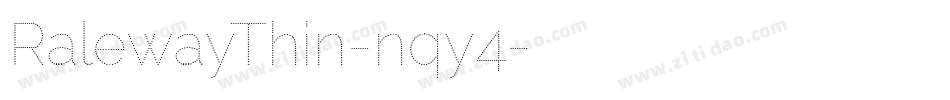 RalewayThin-nqy4字体转换