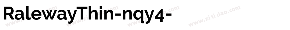 RalewayThin-nqy4字体转换