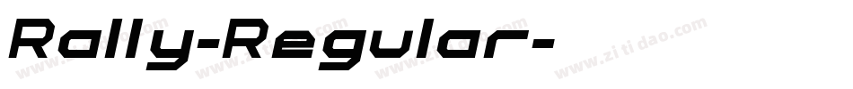 Rally-Regular字体转换