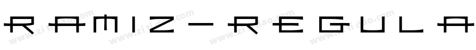 Ramiz-Regular字体转换