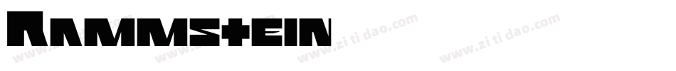 Rammstein字体转换