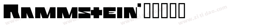 Rammstein字体转换