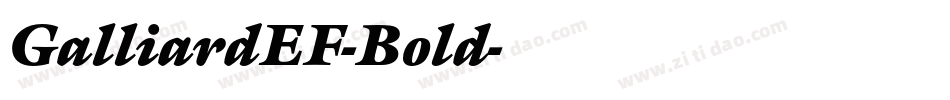 GalliardEF-Bold字体转换