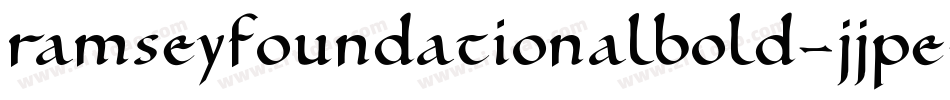 RamseyFoundationalBold-JJPE字体转换