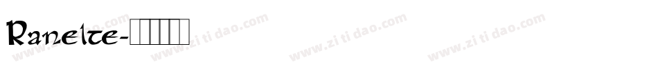 Ranelte字体转换