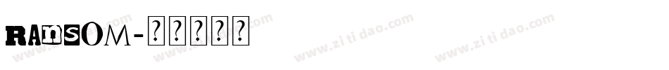 ransom字体转换