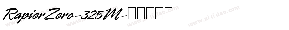 RapierZero-325M字体转换 RapierZero-325M字体转换