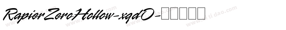 RapierZeroHollow-xqdO字体转换