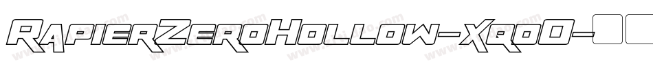 RapierZeroHollow-xqdO字体转换