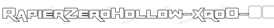 RapierZeroHollow-xqdO字体转换