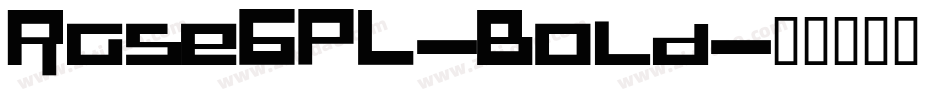 RaseGPL-Bold字体转换