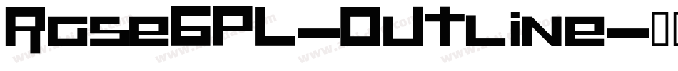 RaseGPL-Outline字体转换