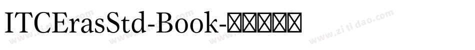 ITCErasStd-Book字体转换