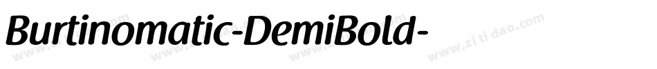 Burtinomatic-DemiBold字体转换