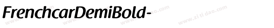 FrenchcarDemiBold字体转换