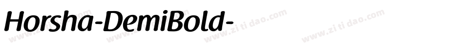 Horsha-DemiBold字体转换