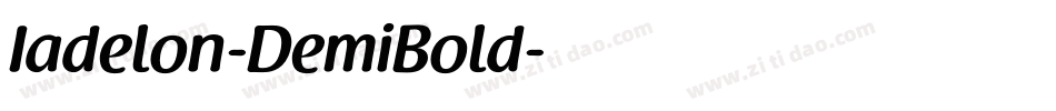Iadelon-DemiBold字体转换