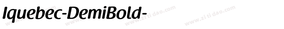 Iquebec-DemiBold字体转换