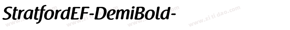 StratfordEF-DemiBold字体转换
