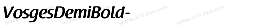 VosgesDemiBold字体转换