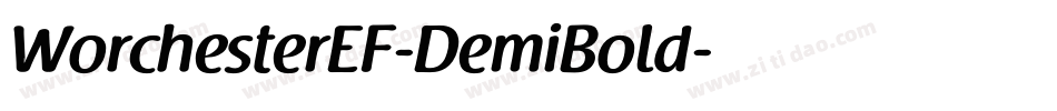 WorchesterEF-DemiBold字体转换