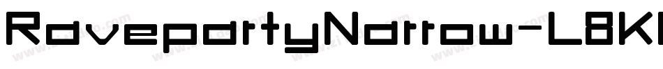 RavepartyNarrow-L8KW字体转换