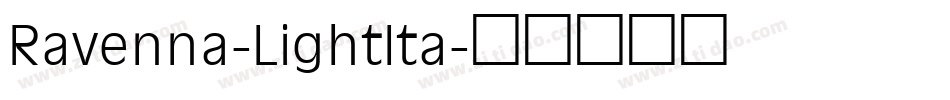 Ravenna-LightIta字体转换