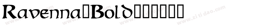 Ravenna-Bold字体转换
