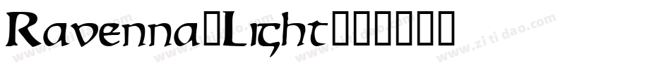 Ravenna-Light字体转换